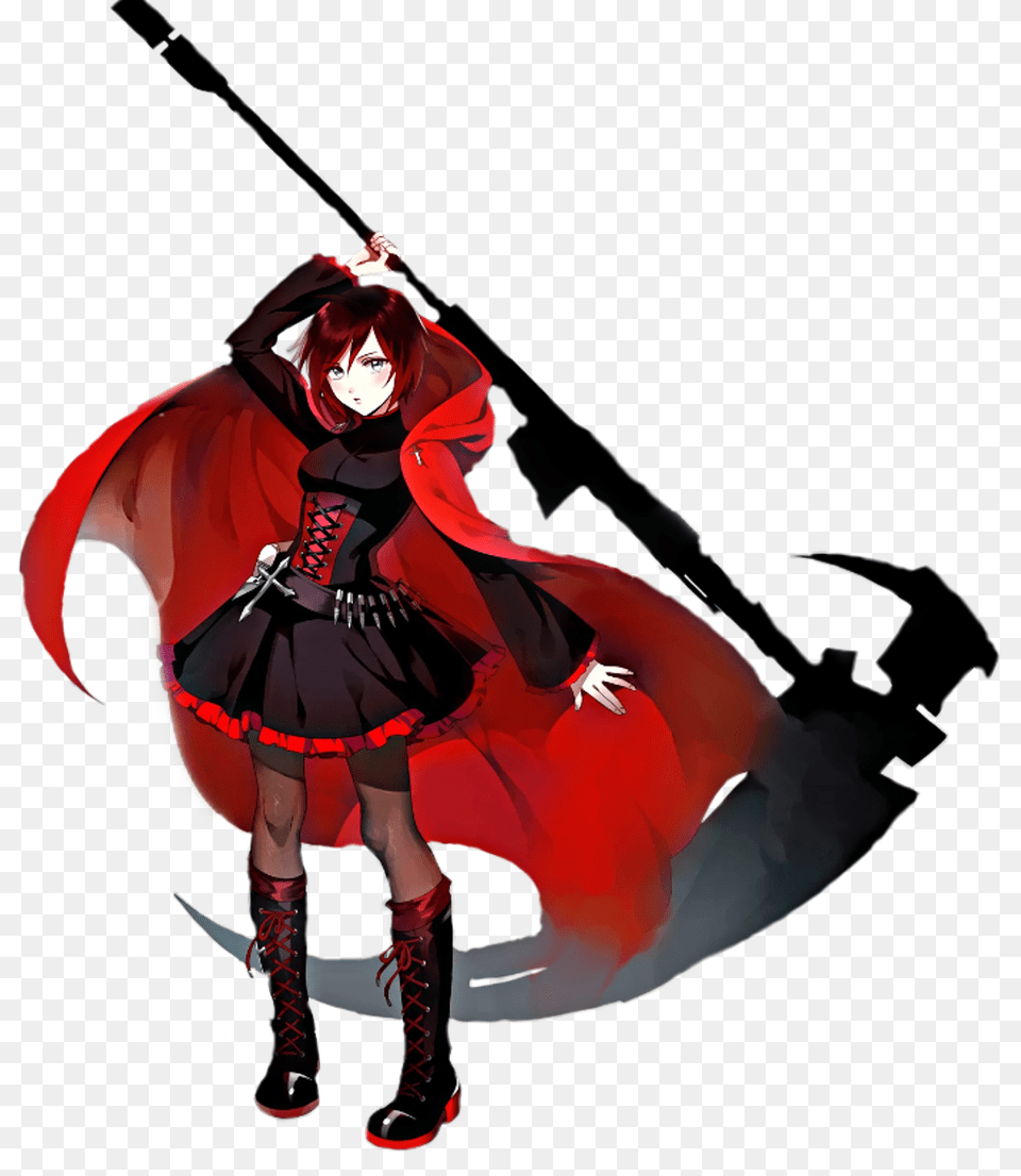 Rwby Blue Ruby Rose Rwby Ruby Volume 1 Outfit, Book, Publication, Comics, Adult Png