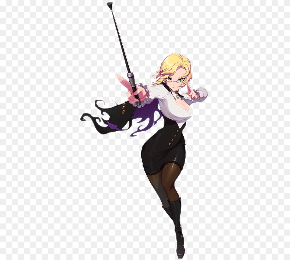 Rwby Glynda Goodwitch With Stick, Book, Comics, Publication, Adult Free Png