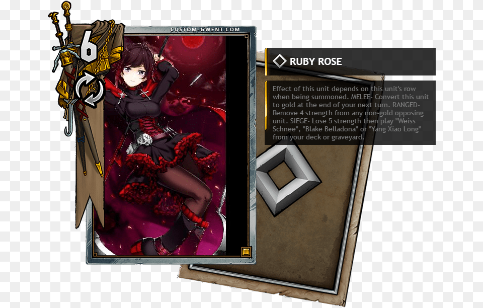 Rwby Gwent Cards Geralt Axii, Book, Comics, Publication, Adult Free Png