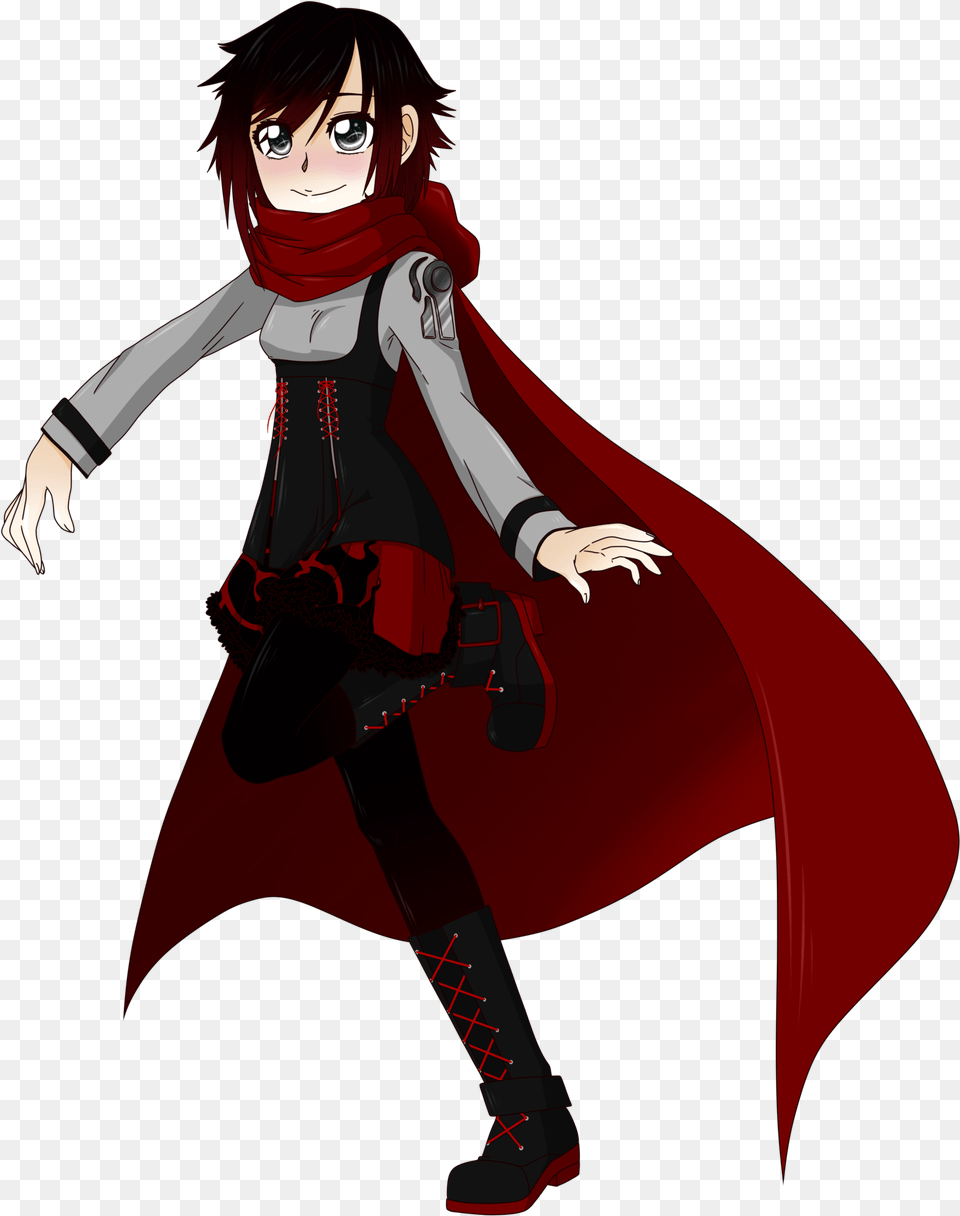 Rwby Outfit Project Ruby Rose Outfit Rwby, Book, Publication, Comics, Adult Free Transparent Png
