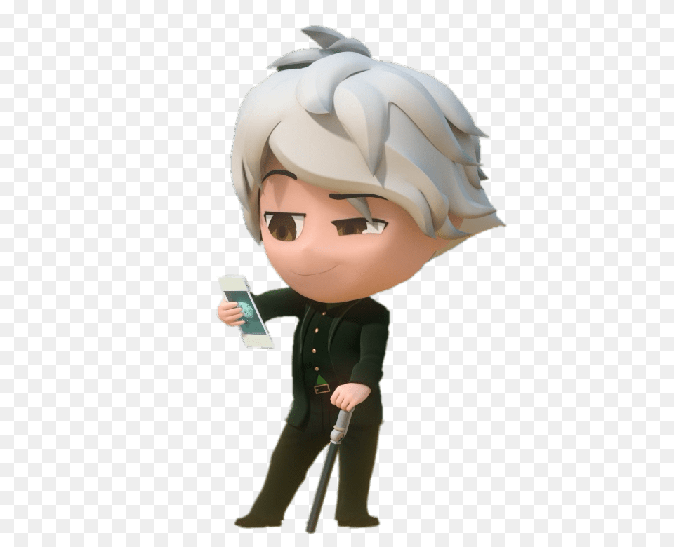 Rwby Ozpin Looking At Phone, Baby, Person, Text Png Image