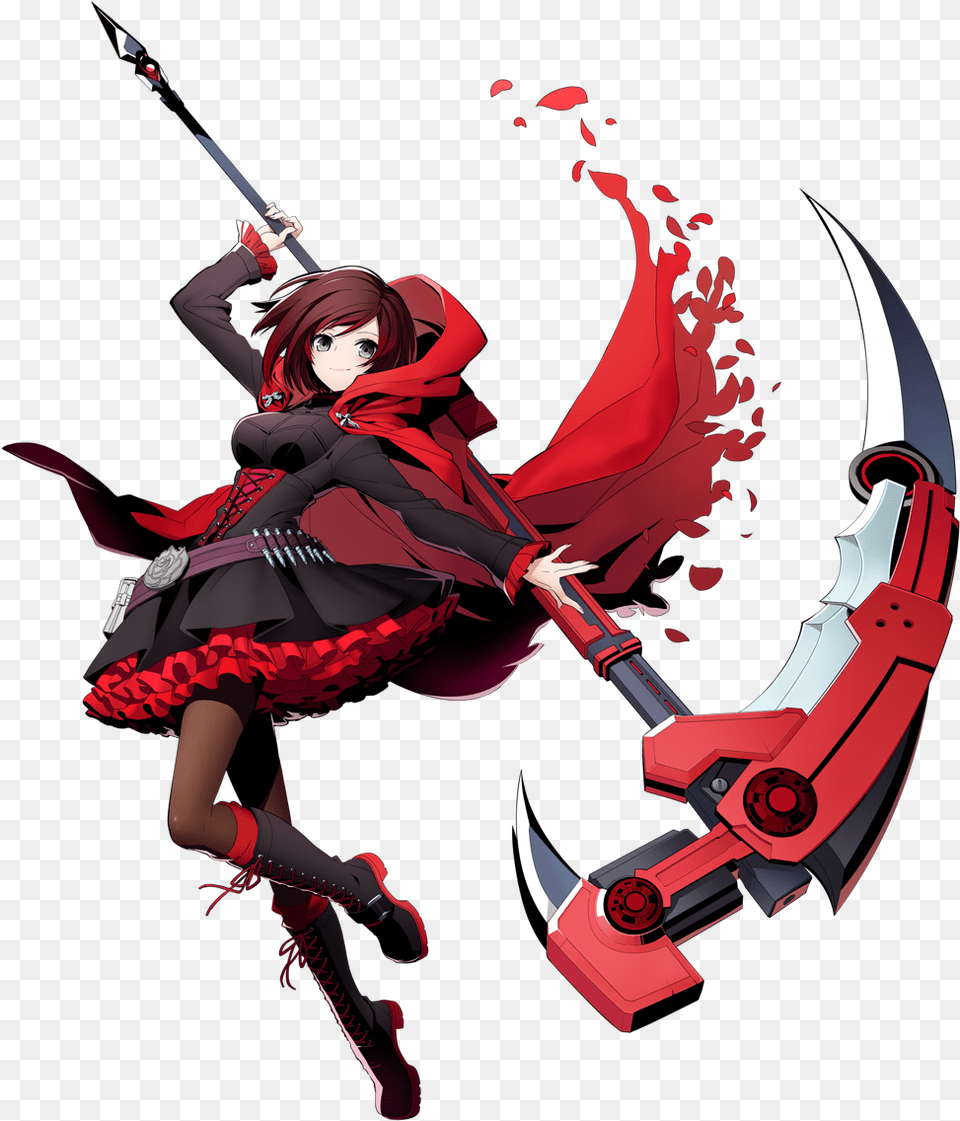 Rwby Ruby Rose, Book, Comics, Publication, Weapon Png