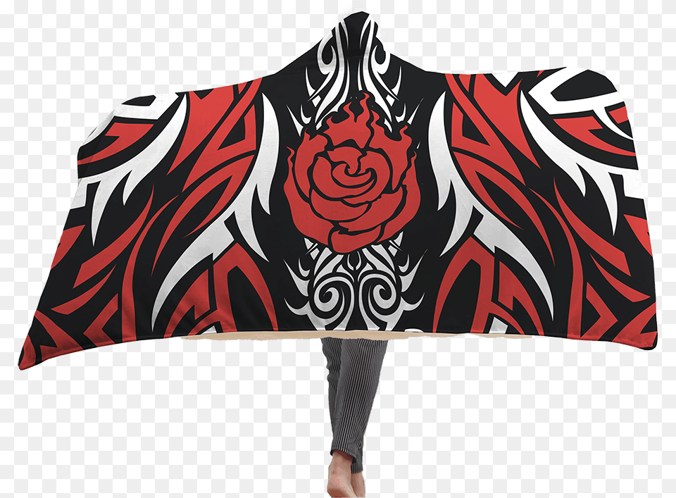 Rwby Ruby Rose Symbol Hooded Blanket Ruby Rose, Fashion, Cape, Clothing, Coat Png