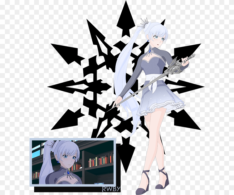 Rwby Weiss Schnee Symbol, Publication, Book, Comics, Adult Png Image