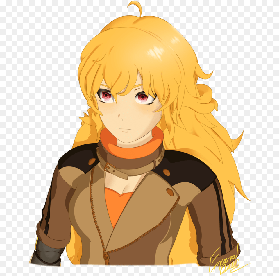 Rwby Yang Xiao Long Red Eyed By Emperial Dawn Rwby Yang And Raven, Book, Comics, Publication, Baby Free Png Download