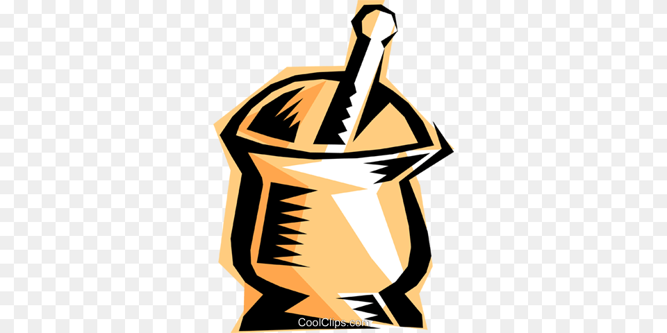 Rx Mortar And Pestle Royalty Vector Clip Art Illustration, Cannon, Weapon, Adult, Male Free Transparent Png