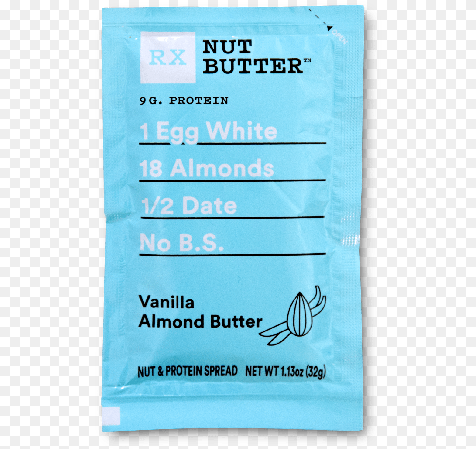 Rx Nut Butter Vanilla Almond Paper, Book, Publication, Powder, Bag Free Transparent Png