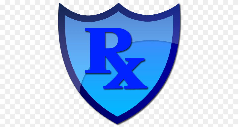 Rx Symbol Blue Shield Clip Art Clipart Image, Armor, Logo Png