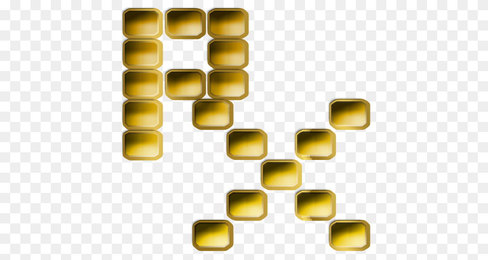 Rx Symbol Gold Dots Clipart Food, Honey, Honeycomb, Bulldozer Png Image