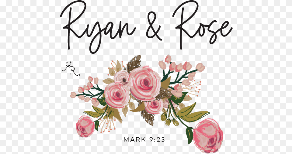 Ryan And Rose Ryan And Rose Logo, Art, Floral Design, Graphics, Pattern Free Png Download