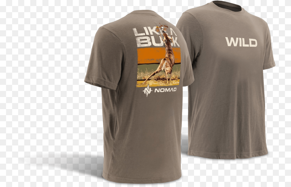 Ryan Kirby Nomad Wild Like A Buck Nomad Tees, T-shirt, Shirt, Clothing, Person Free Png