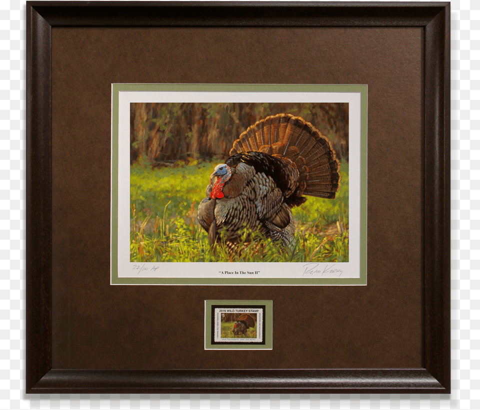 Ryan Kirby Turkey Nwtf 2016 Framed Stamp Print A Place, Animal, Bird, Chicken, Fowl Free Png Download