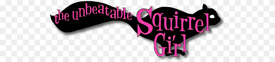 Ryan North Squirrel Girl Comic Logo, Text, Blackboard Png Image