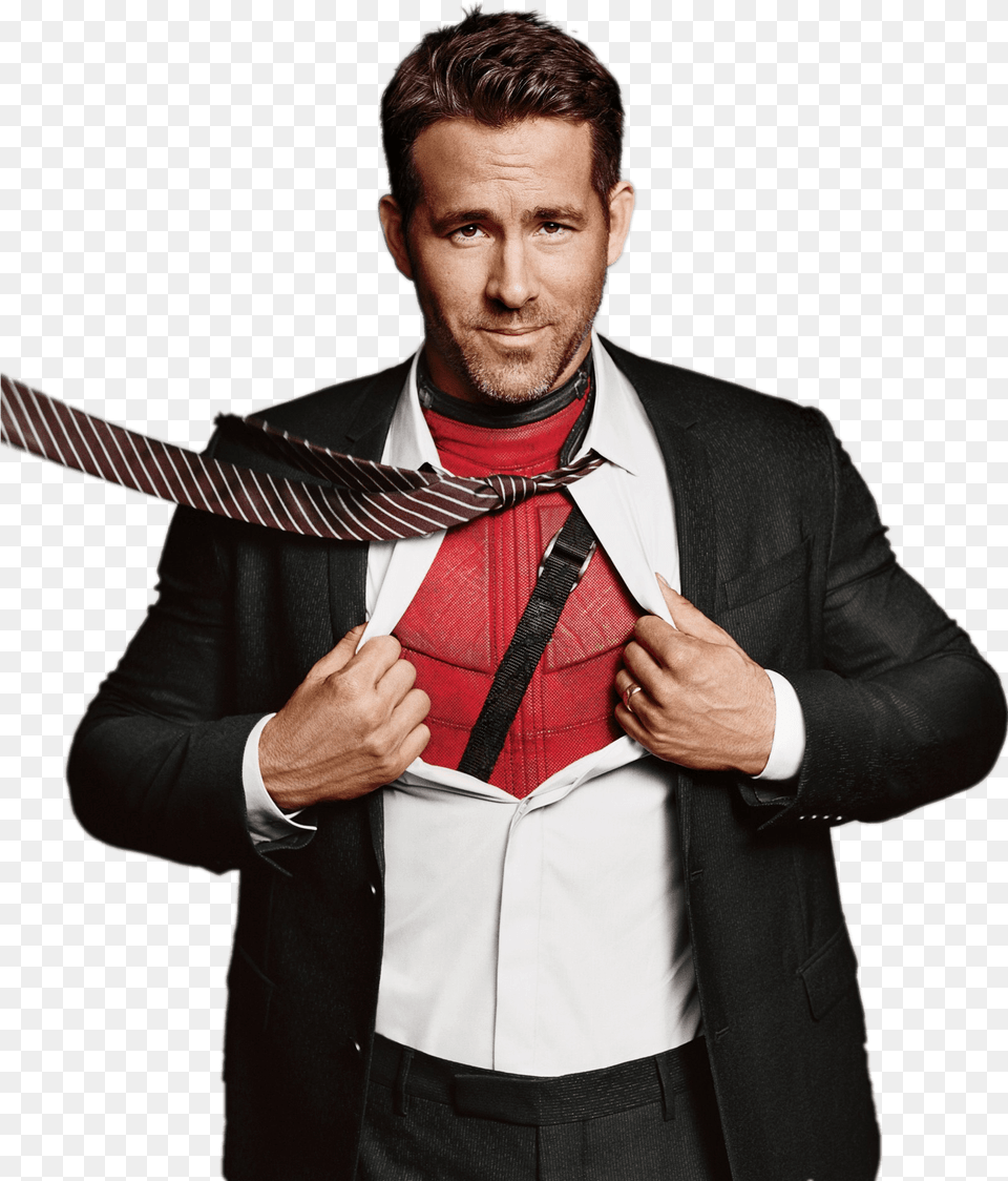 Ryan Reynolds Deadpool Clip Arts Ryan Reynolds Deadpool, Accessories, Suit, Necktie, Tie Free Png