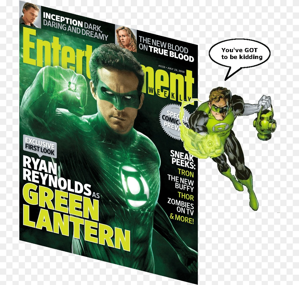 Ryan Reynolds Is Green Lantern Green Lantern Mini Poster, Publication, Person, Man, Male Free Transparent Png