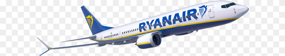 Ryanair Airplane No Background, Aircraft, Airliner, Transportation, Vehicle Png