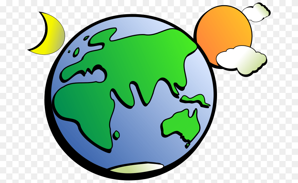 Rygle Aussie Earth Colour Outline, Astronomy, Outer Space, Planet, Globe Png