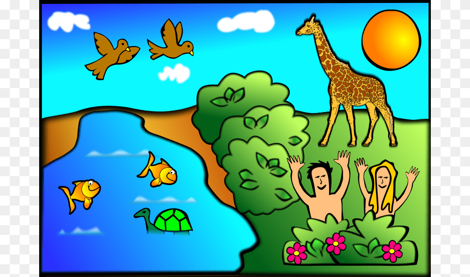 Rygle Creation Scene, Person, Adult, Turtle, Sea Life Free Png