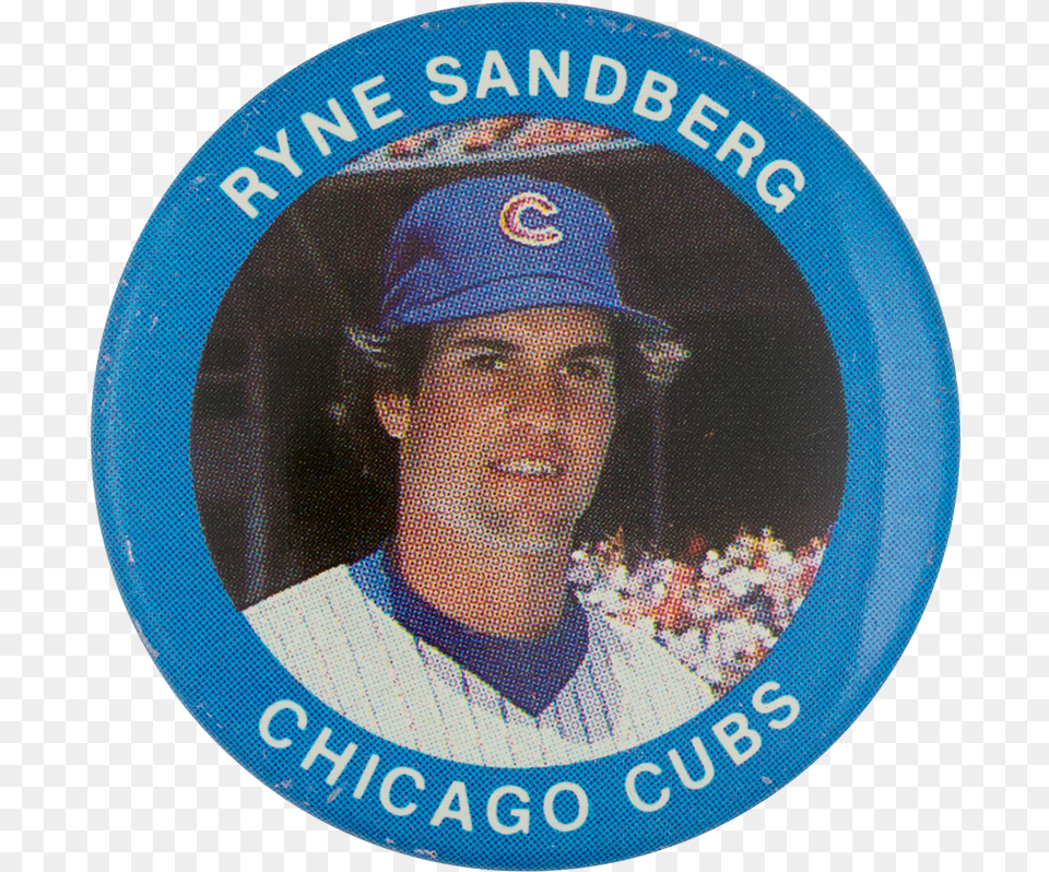 Ryne Sandberg Chicago Cubs Sports Button Museum Emblem, Baseball Cap, Cap, Clothing, Hat Free Png