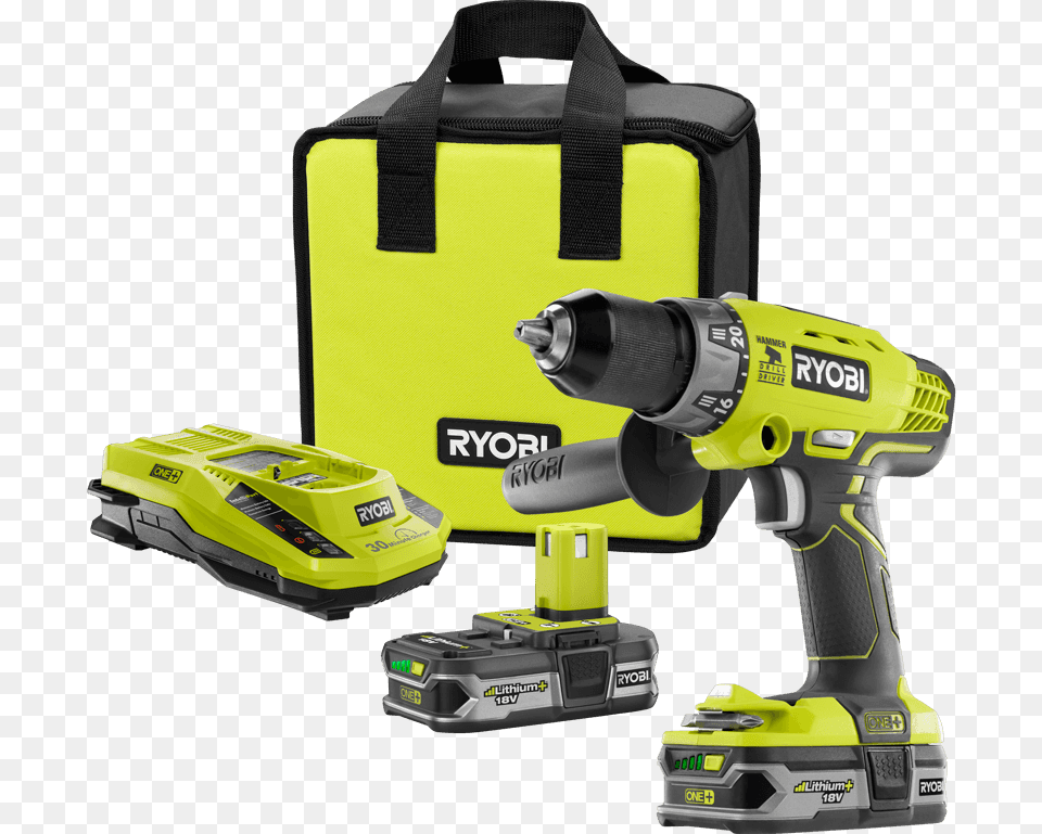 Ryobi Drill, Device, Power Drill, Tool, Car Png Image