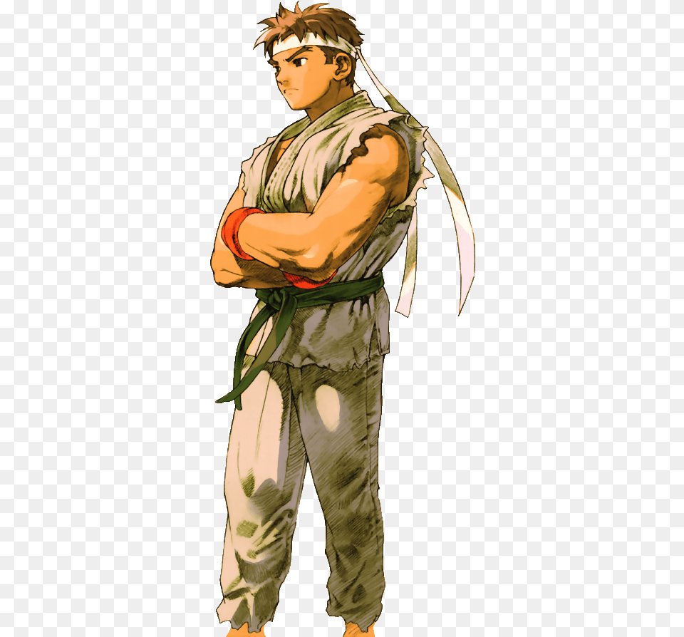 Ryu As Seen In Marvel Vs Capcom 2 Marvel Vs Capcom 2 Ryu, Adult, Male, Man, Person Free Transparent Png