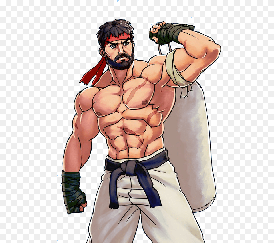 Ryu Cartoon, Adult, Male, Man, Person Free Png Download