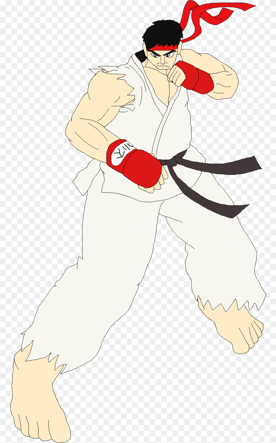 Ryu Cartoon, Baby, Person, Martial Arts, Sport Free Transparent Png