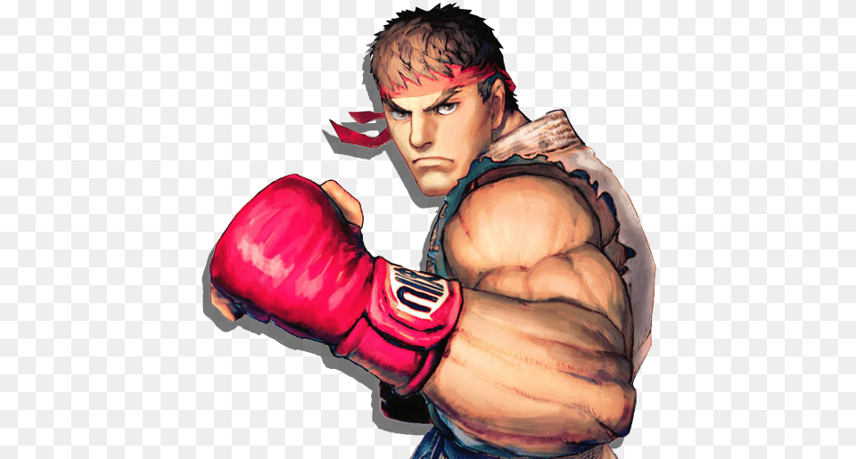 Ryu Clipart Street Fighter Iv Champion Edition Icon, Clothing, Glove, Adult, Man Free Png Download
