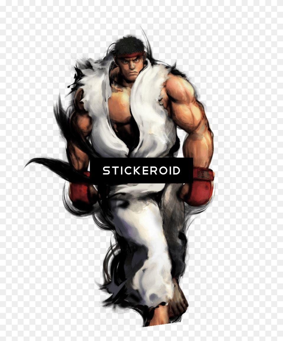 Ryu Fighter Street Street Fighter 4 Art Style, Adult, Male, Man, Person Free Png Download