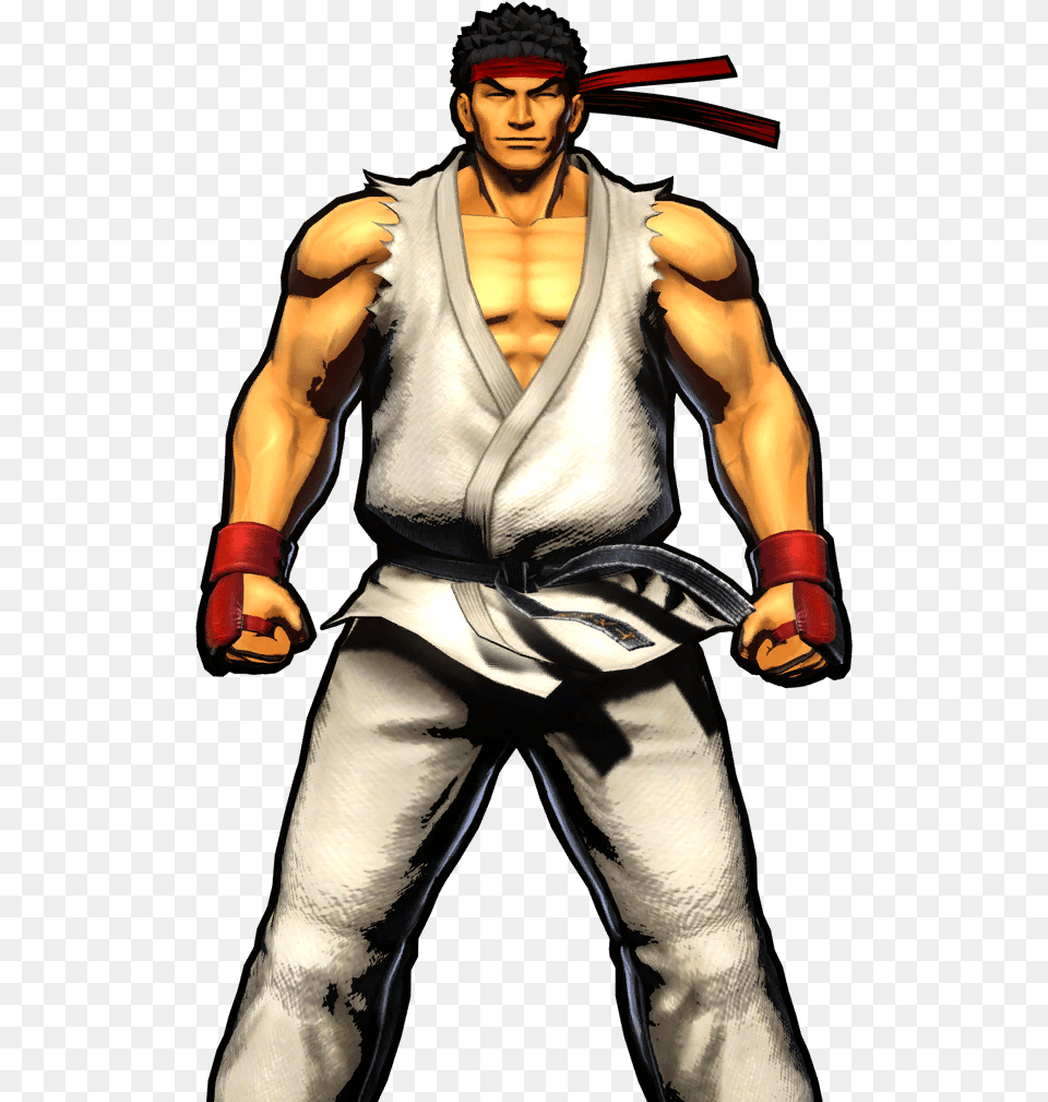 Ryu Marvel Vs Capcom, Adult, Male, Man, Person Png