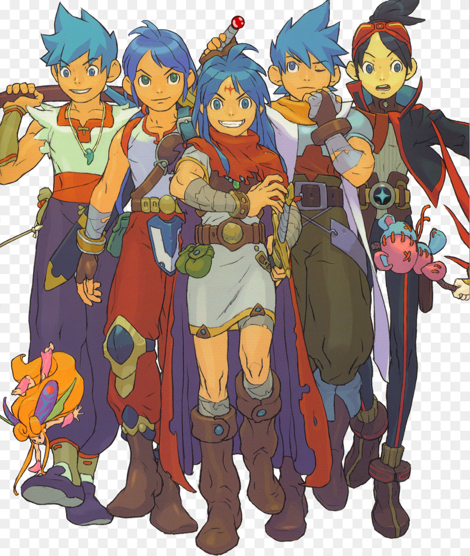 Ryu Of Each Game Breath Of Fire Ryu, Book, Comics, Publication, Person Png Image