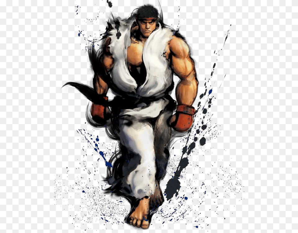 Ryu Photo Street Fighter 4 Art, Adult, Male, Man, Person Free Png Download