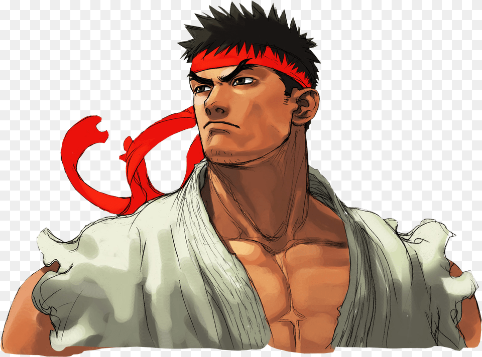 Ryu Street Fighter, Adult, Person, Man, Male Free Transparent Png