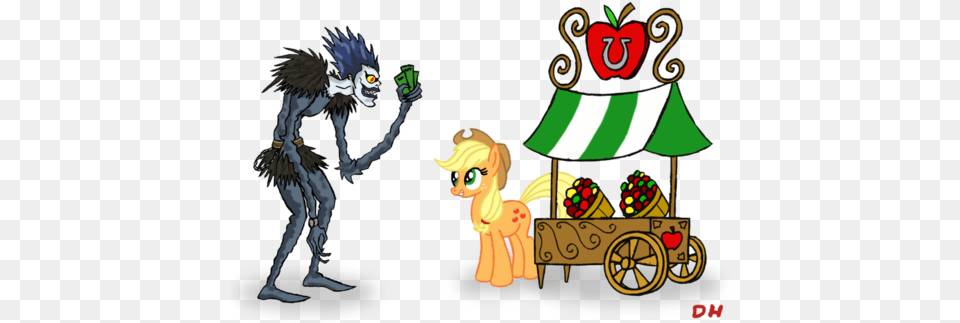 Ryuk Applejack And Ryuk And Apple Jack Image My Little Pony Ryuk, Machine, Wheel, Book, Comics Free Png Download