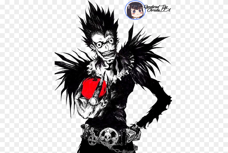 Ryuk Shinigami Render By Christieda Death Note Ryuk, Book, Comics, Publication, Adult Free Png Download