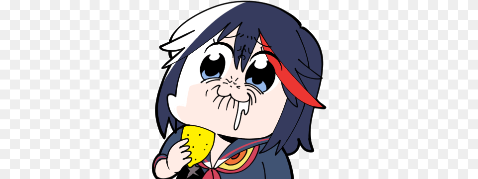 Ryuko Eating A Lemon Pop Team Epic Style Pop Team Epic Kill La Kill, Book, Comics, Publication, Baby Free Png Download