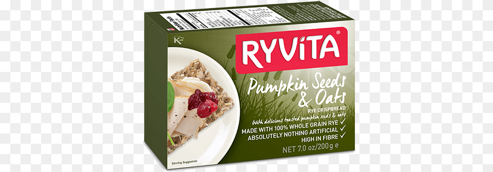 Ryvita Pumpkin Seeds And Oats Image Ryvita, Berry, Food, Fruit, Plant Free Png Download