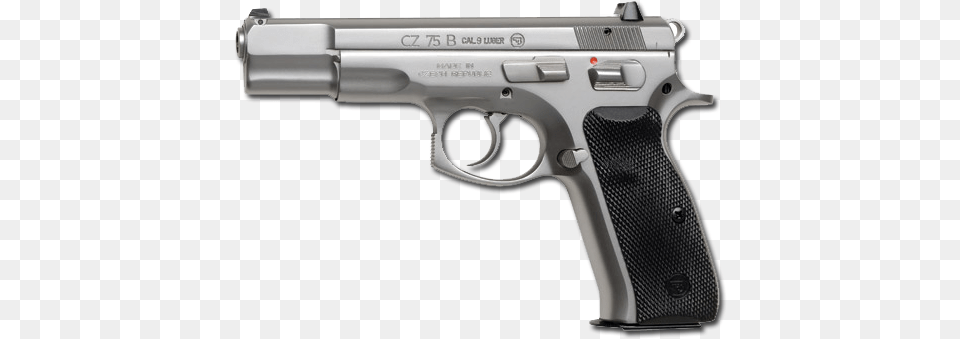 S 600 Cz 75 B Black Steel, Firearm, Gun, Handgun, Weapon Png Image