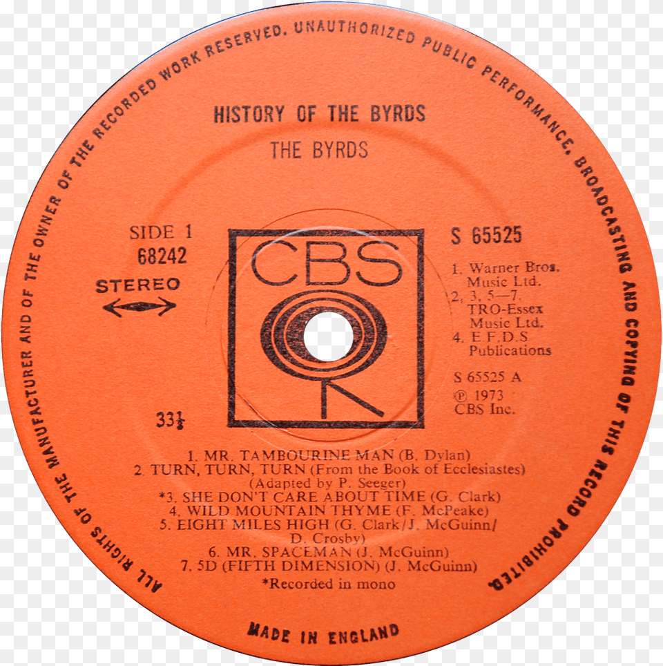 S History Byrds Label Georgie Fame Georgie Does His Thing With Strings, Disk, Text Png