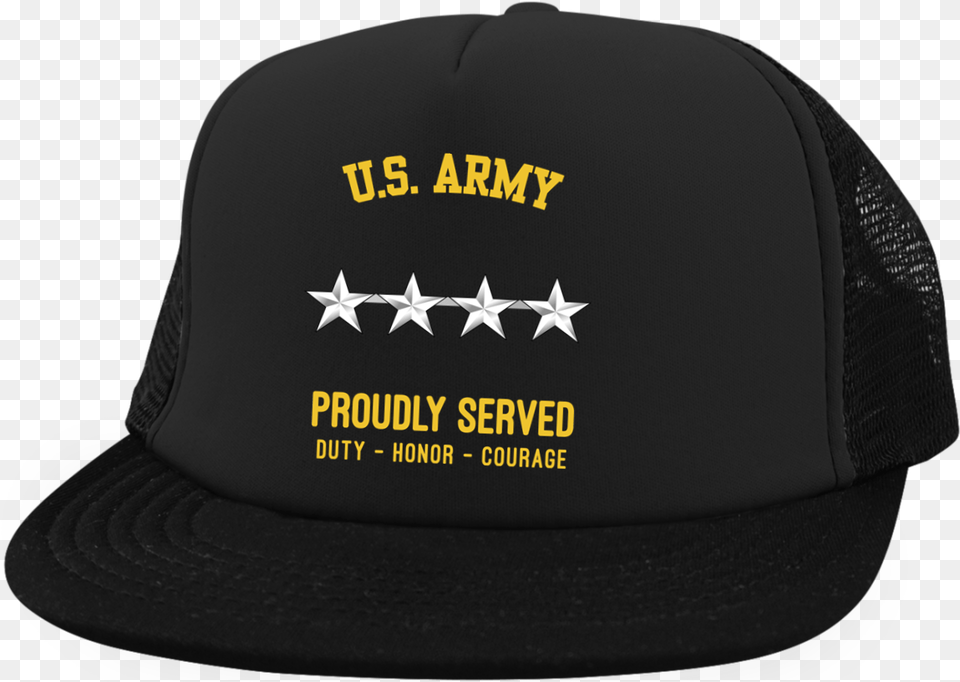 S Army 0 10 Gen General 4 Star Officer Rank District Baseball Cap, Baseball Cap, Clothing, Hat Free Png
