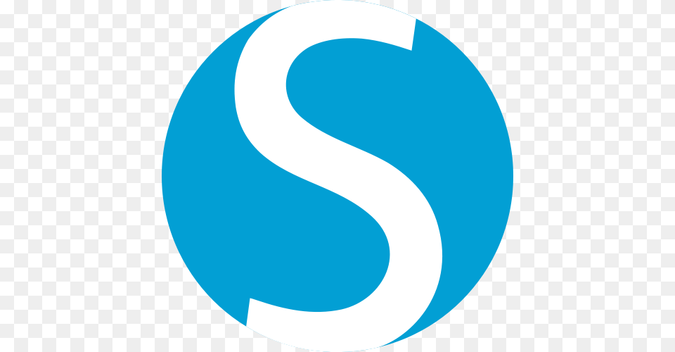 S Blue Circle S Logo, Text, Symbol, Disk Free Transparent Png