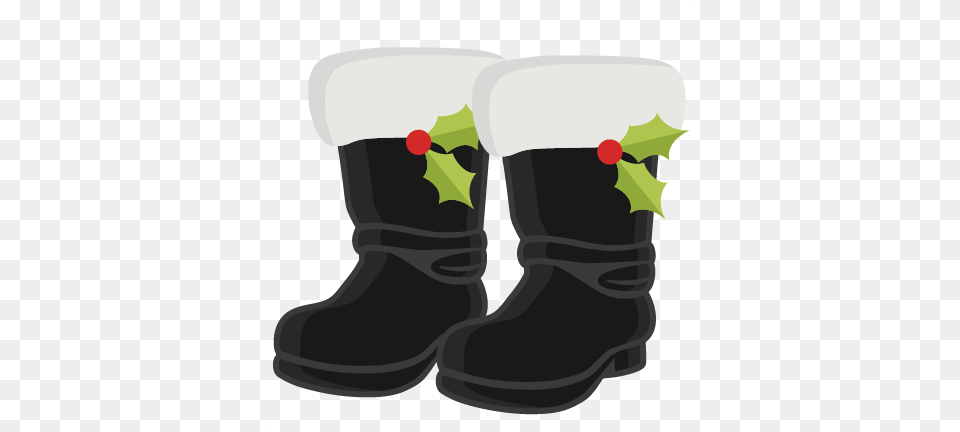 S Boots Svg Cutting Files For Scrapbooking Santas Boots Background, Boot, Clothing, Footwear, Shoe Free Transparent Png