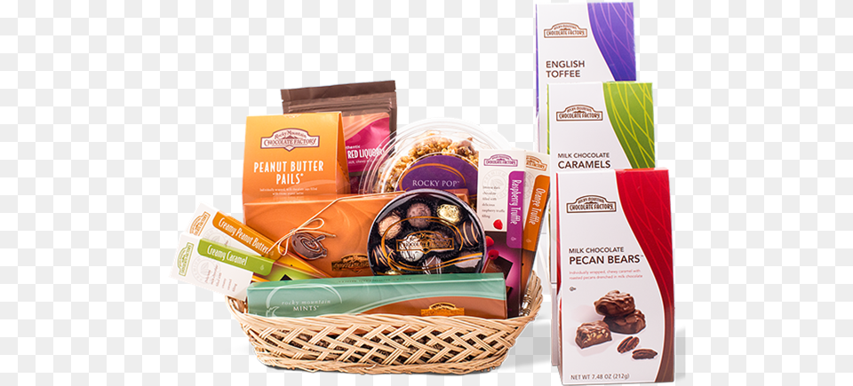 S Day Indulgence Chocolate Gift Baskets Chocolate Basket, Food, Sweets Free Transparent Png