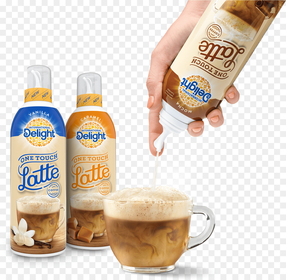 S Function Is To Actuate The Valve Directly Below It International Delight One Touch Latte, Cup, Beverage, Coffee, Coffee Cup Free Png Download