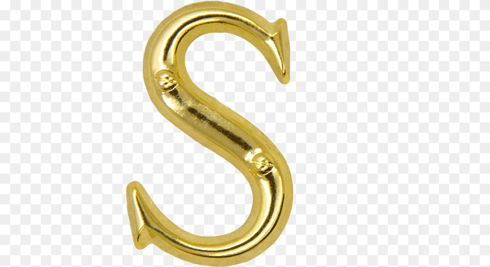 S Gold Letter, Electronics, Hardware, Hook Free Png