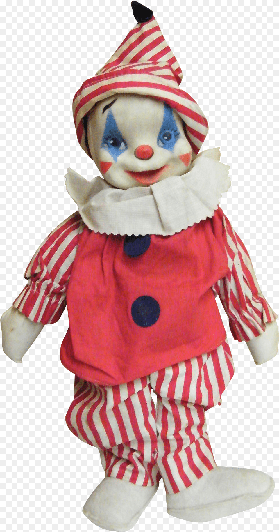 S Gund Doll Painted Rubber Red Doll Clown, Toy, Face, Head, Person Free Png Download