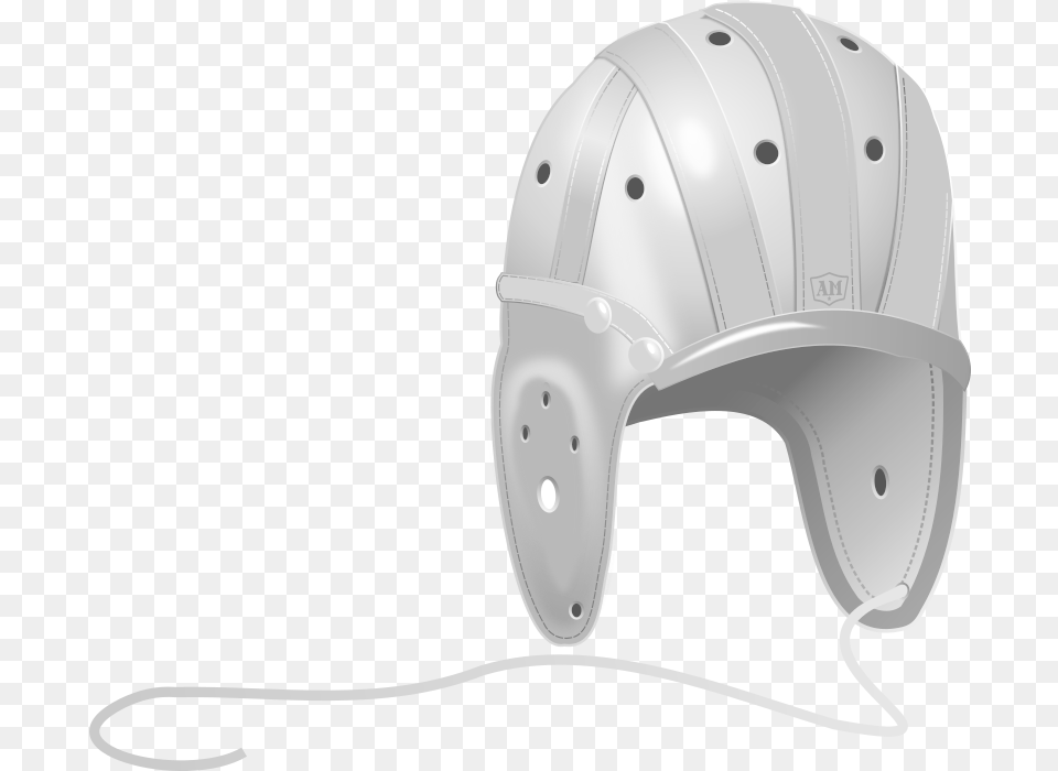S Leather Football Helmet Old Football Helmet Transparent, Crash Helmet, Clothing, Hardhat, American Football Free Png Download
