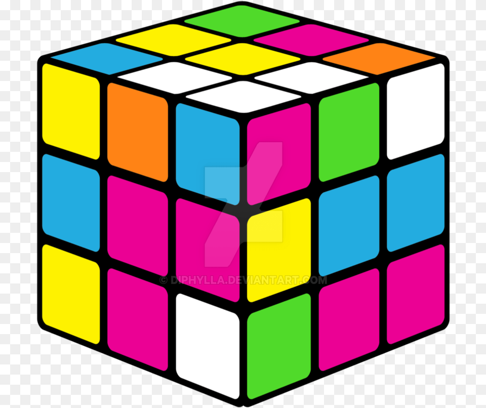 S Neon Rubik Rubik39s Cube Clipart, Toy, Rubix Cube, Ammunition, Grenade Free Png