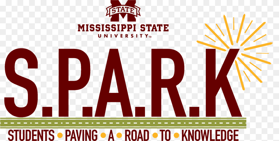 S P A R K Students Paving A Road To Knowledge Mississippi State University, Machine, Wheel Free Png