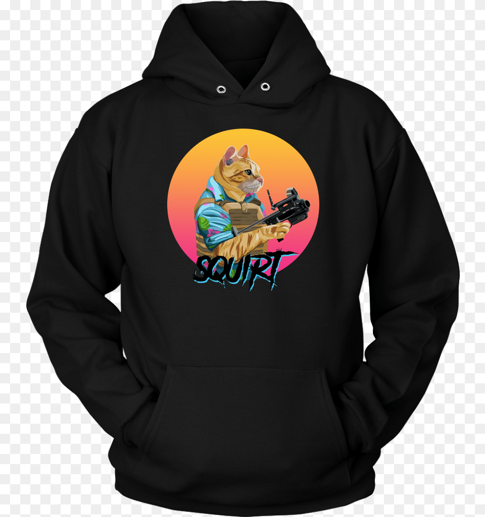 S Q U I R T Hoodie Pit Bull Hoodie Perfect Gift For Your Dad Mom Boyfriend, Clothing, Knitwear, Sweater, Sweatshirt Png Image